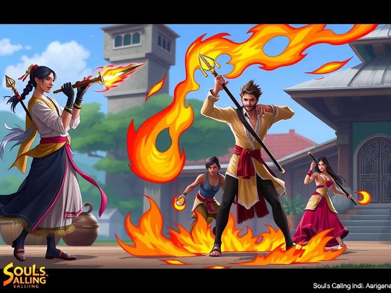 Soul S Calling India Protagonist - Soulbearer in Traditional Attire